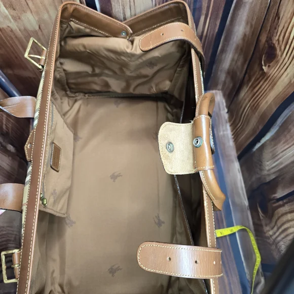 Burberry Haymarket Gentleman Doctor Style Boston Travel  Bag-Vintage EUC-COA - Picture 13 of 16